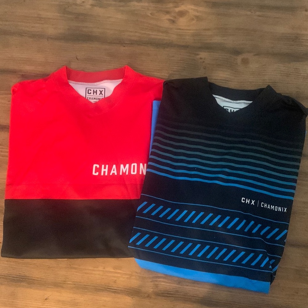 Two Chamonix Mens jerseys